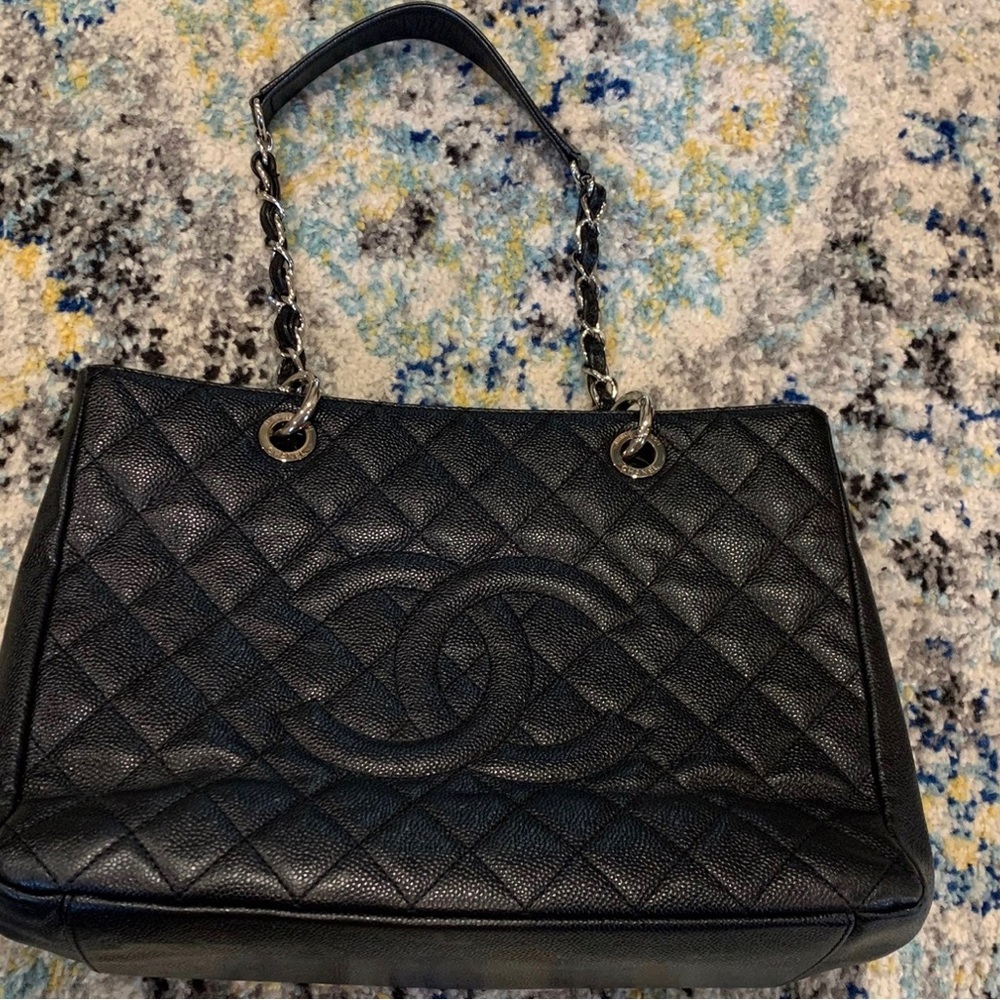 Chanel Caviar Quilted Grand Shopping Tote